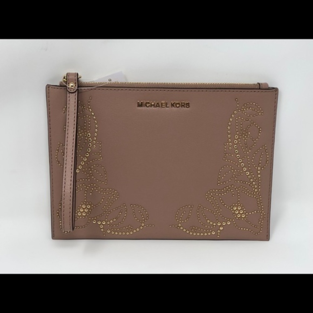 Michael kors nouveau Large clutch wristlet FAWN